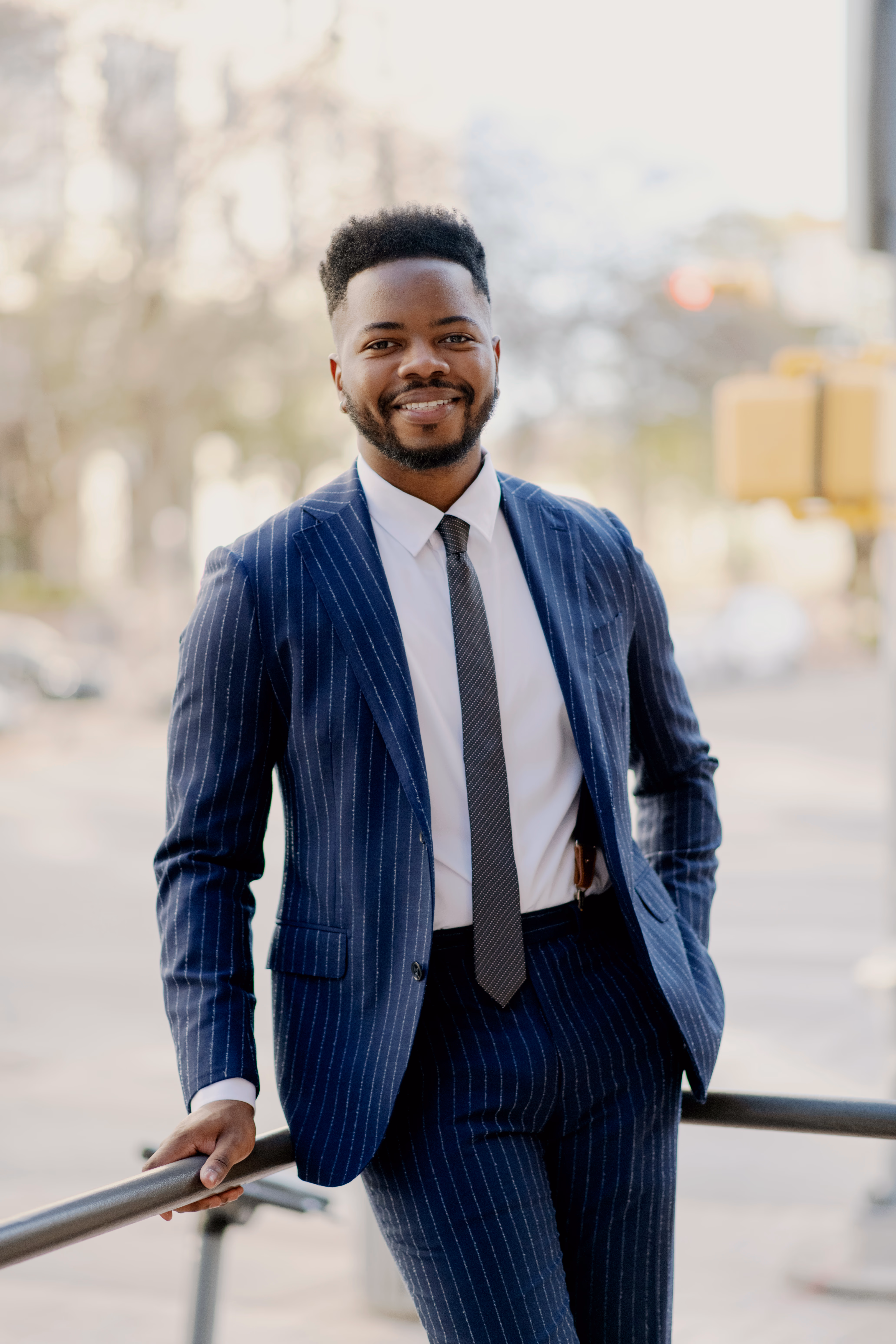 Professional in suit